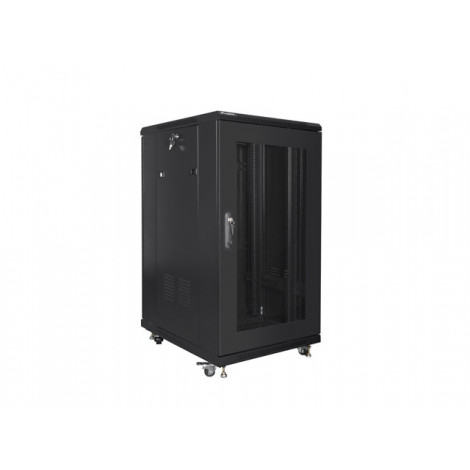 Lanberg | Rack cabinet 19" free-standing 22U/600x800 (flat pack) with mesh door | FF01-6822-23B | Black