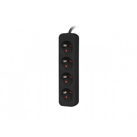 Power strip 1m 4x outlets for UPS system | PS0-04E-0100-IEC-BK | Sockets quantity 4