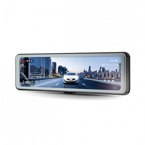 Mio MiVue R860WD, Dash Cam | GPS | Wi-Fi | Front and rear cams synchronized for recording with an unobstructed view 11.26" IPS a