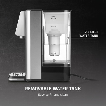 Caso Turbo hot water dispenser | HW 630 | Water Dispenser | 2600 W | 2.5 L | Plastic/Stainless Steel | Black/Stainless Steel