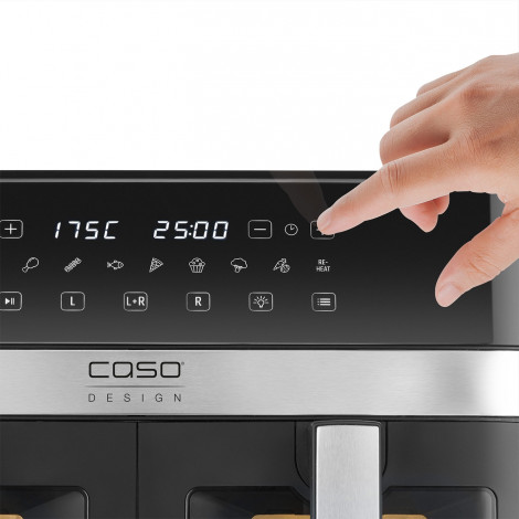 Caso Air Fryer | DuoChef | Power 2200 W | Capacity 14 L | Black