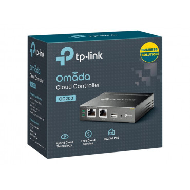TP-LINK | Omada Hardware Controller | OC200 | 10/100 Mbit/s | Ethernet LAN (RJ-45) ports 2 | MU-MiMO No | PoE in | 1 USB 2.0, 1 