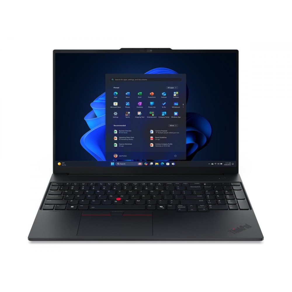 Lenovo ThinkPad E16 Gen 3 16 WUXGA AMD R5 230/16GB/512GB/AMD Radeon 760M/WIN11 Pro/ENG Backlit kbd/Black/FP/3Y Warranty | Lenovo