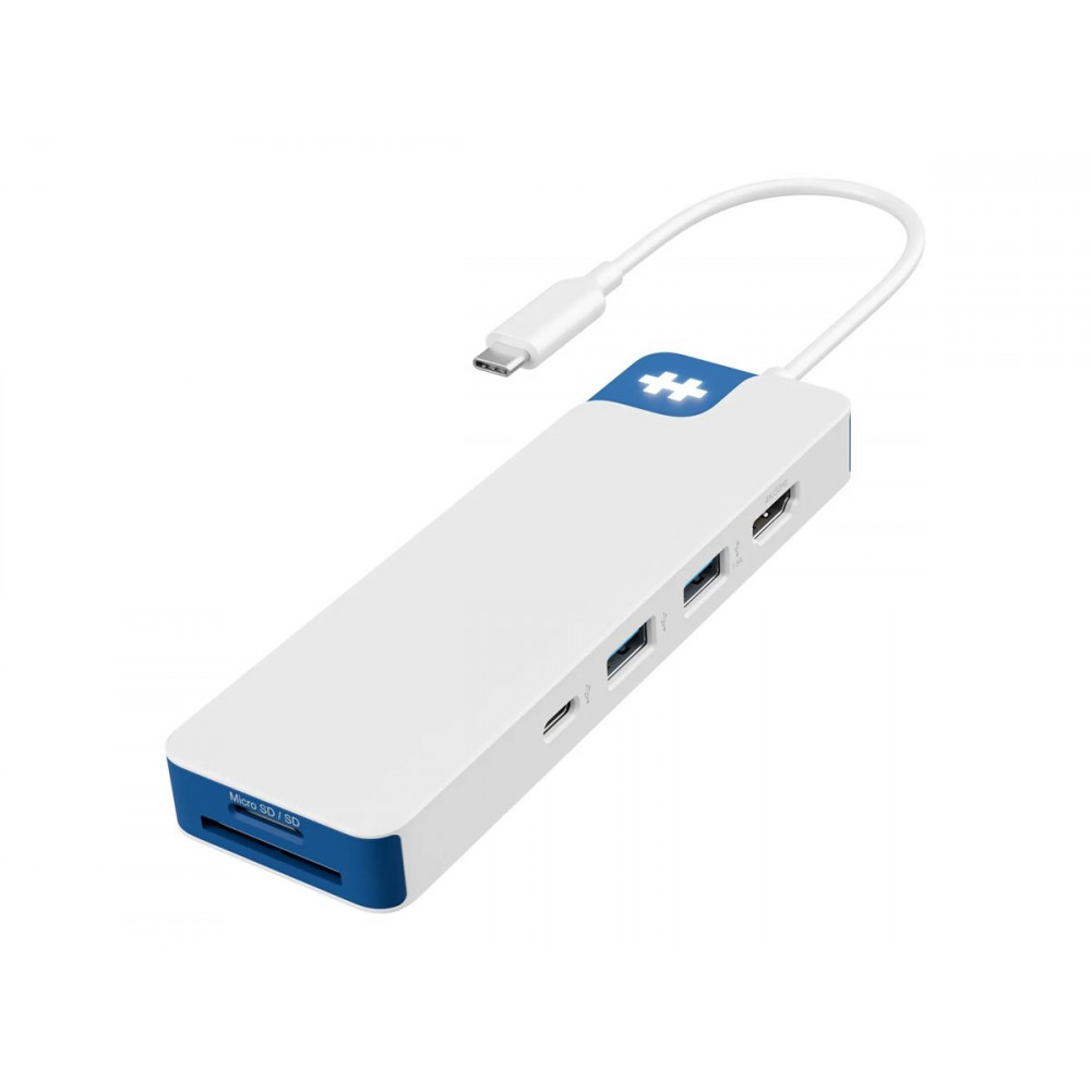 Hyper HyperDrive Flex 8 Port USB-C Hub, Blue | Hyper