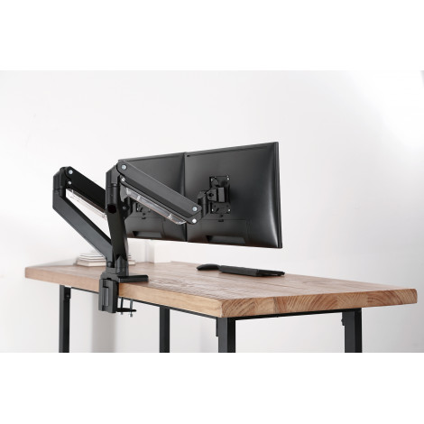 Digitus Desk Mount | DA-90427 | Adjustable Height, Rotate, Tilt, Swivel | 15-35 " | Maximum weight (capacity) 2x15 kg | Black