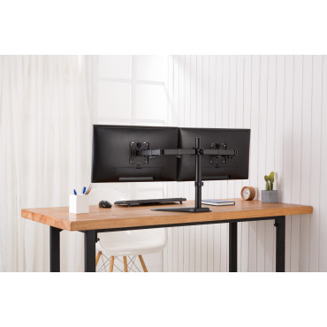 Digitus Desk Mount | DA-90401 | Adjustable Height, Rotate, Swivel | 15-32 " | Maximum weight (capacity) 2x8 kg | Black