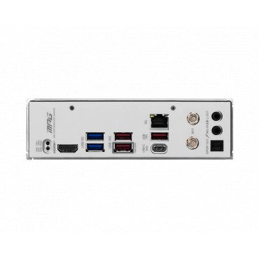 MSI MPG B850I EDGE TI WIFI | Processor family AMD B850 | Processor socket AM5 | DDR5 | Supported hard disk drive interfaces SATA