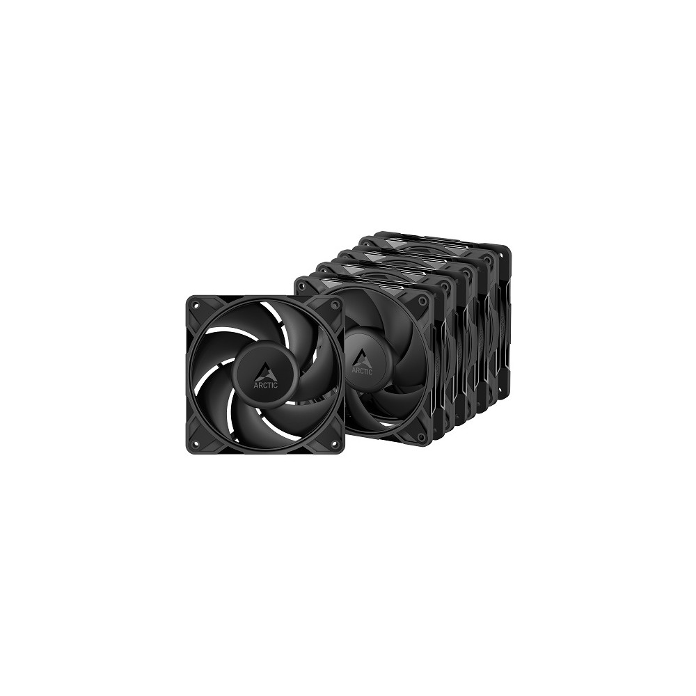 ARCTIC P12 PRO PWM PST korpuso ventiliatoriai x5, 4-pin, 120mm, juodi