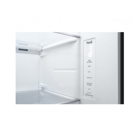 LG GSGV81EPLL Refrigerator, Free-standing, Side by Side, E, Height 1.79 m, Net fridge 416 L, Net freezer 219 L, Black | LG