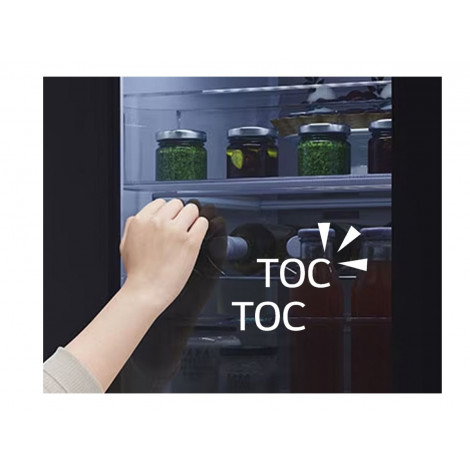 LG GSGV81EPLL Refrigerator, Free-standing, Side by Side, E, Height 1.79 m, Net fridge 416 L, Net freezer 219 L, Black | LG