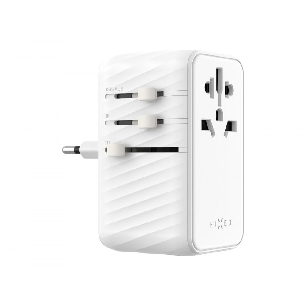 Fixed | Voyager 85W travel adapter for EU, UK and USA/AUS, with 4xUSB-C and 1xUSB output | Adapter