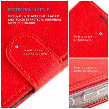 Fixed Opus | Book Case | Samsung | Galaxy A36 5G/A56 5G | Leather | Red