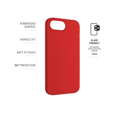 Fixed Story | Back Cover | Apple | iPhone 16e | Rubber | Red