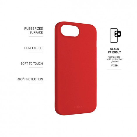 Fixed Story | Back Cover | Apple | iPhone 16e | Rubber | Red