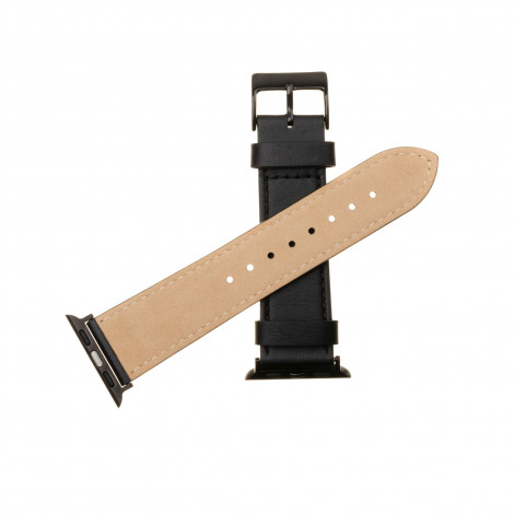 Fixed | Strap for Apple Watch 42/44/45/46/49mm | Black | Leather