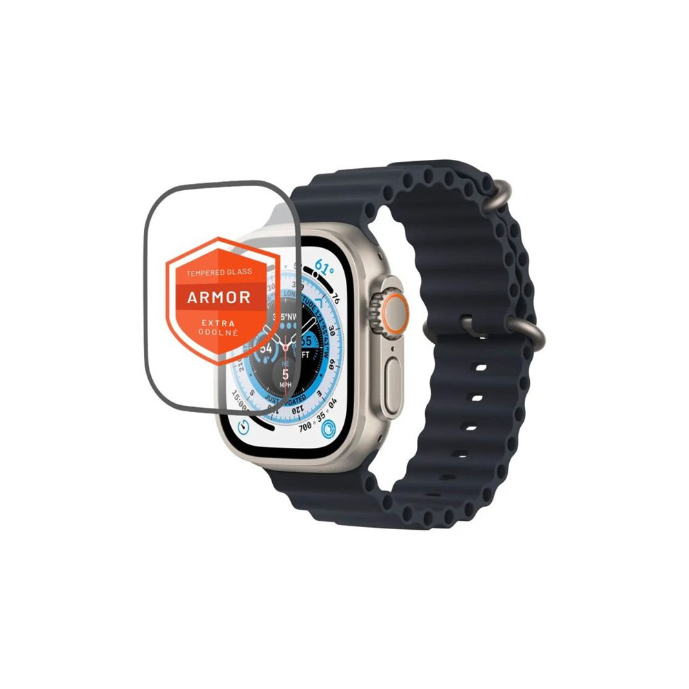 Fixed | Armor Tempered Glass for Apple Watch Ultra 49mm/Ultra 2 49mm | Black