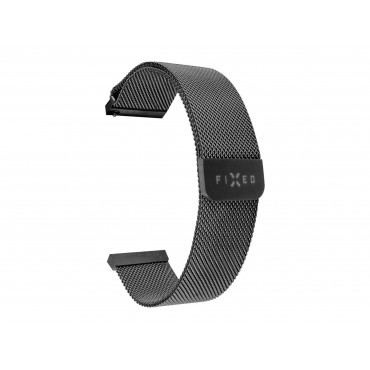 Fixed | Mesh Strap with Quick Release 18mm for smartwatch | Black