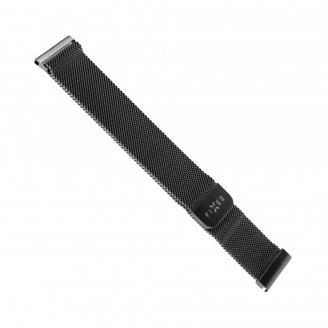 Fixed | Mesh Strap with Quick Release 20mm for Smartwatch | Black