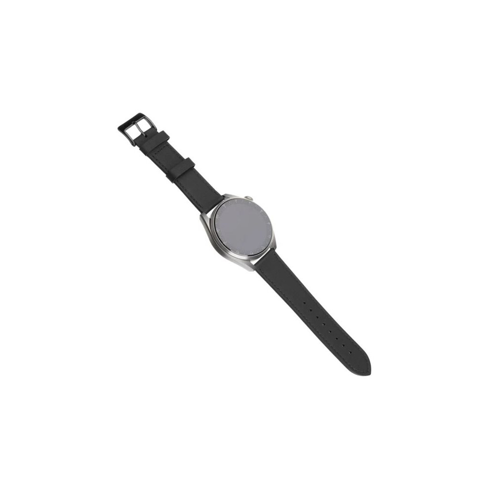 Fixed | Leather Strap with Quick Release 20mm for Smartwatch | Black