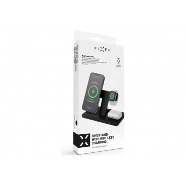 Fixed | MagPowerstation 3-in-1 wireless charging stand with MagSafe mount support | FIXMPOS-BK