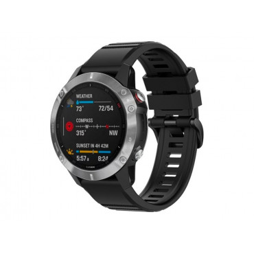 Fixed | Silicone Strap for Garmin QuickFit 22mm | Black