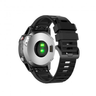 Fixed | Silicone Strap for Garmin QuickFit 22mm | Black