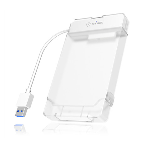 Raidsonic | ICY BOX | Adapter cable with protective a cover for 2.5" SATA hard disks to USB 3.0, blue Access LED | SATA | USB 3.