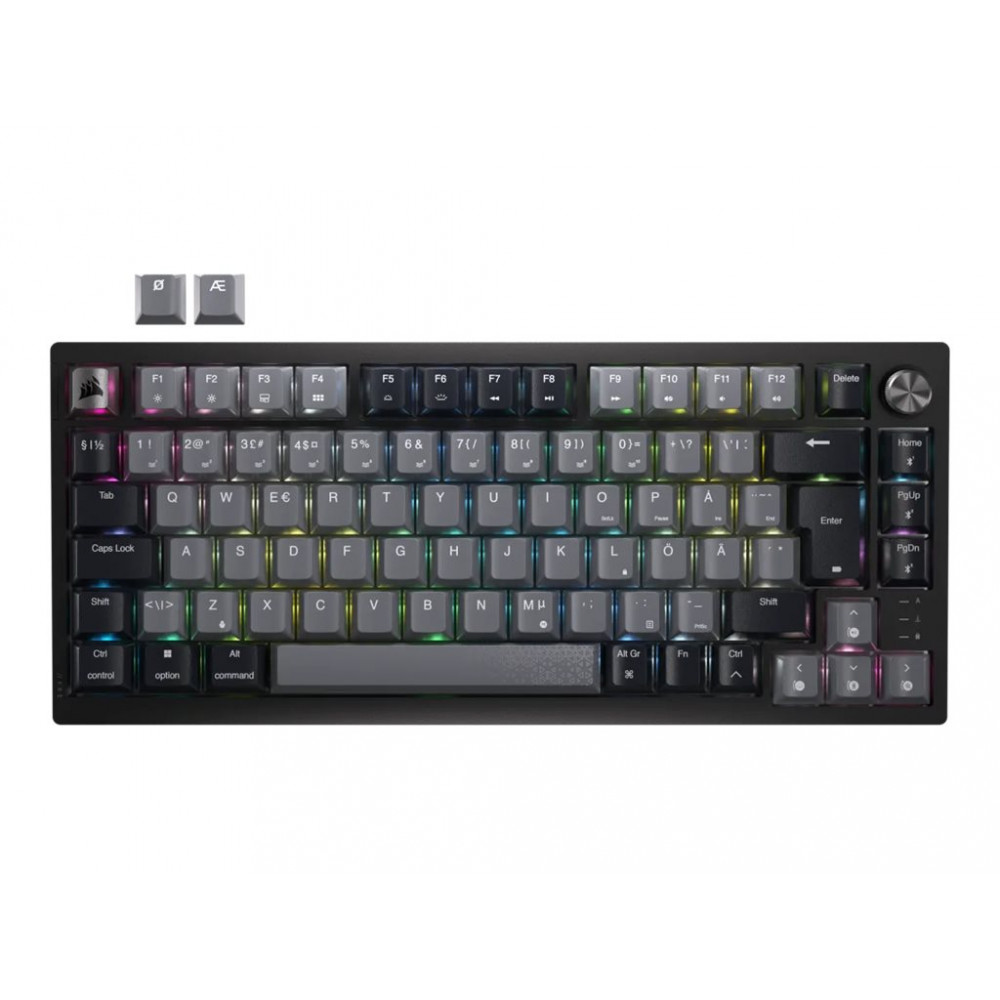Corsair Keyboard | K65 PLUS | Mechanical Gaming Keyboard | Wireless | Nordic | Black | USB Type-A | CORSAIR MLX Red