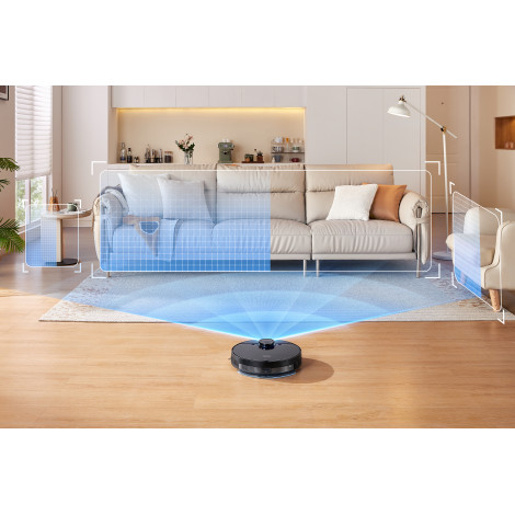 Midea Robot Vacuum Cleaner | M7 Evo | Dry | Lithium ion | 5200 mAh | Dust capacity 0.43 L | 1500 Pa | Black