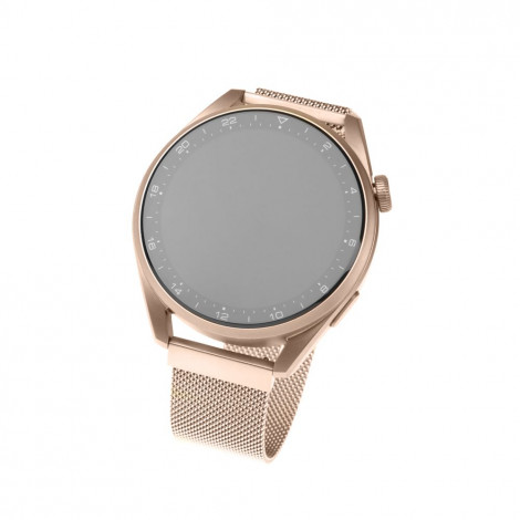 Fixed | Mesh Strap with Quick Release, 18mm, Stainless Steel Mesh Strap for Smartwatch | Gold