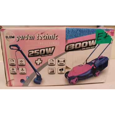 SALE OUT. Electric lawn mower ELEM, 1300 W, 32 cm, 25 l, includes 250 W trimmer | Sourcing | DAMAGED PACKAGING