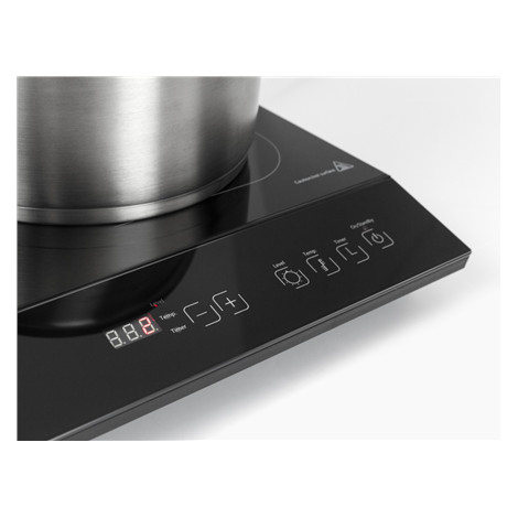 Caso | Free standing table hob | 02231 | Number of burners/cooking zones 2 | Sensor touch control | Black | Induction