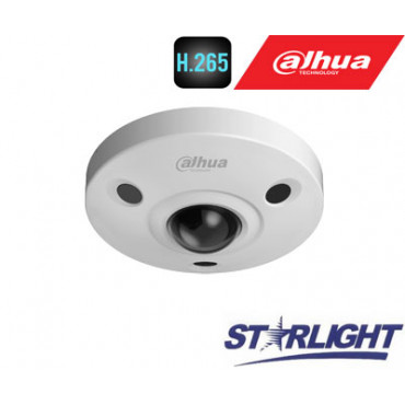 FishEye 360 4K IP kam.12MP(4000x3000) STARLIGHT STARVIS sensor. 25fps, H.265, IR, IP67, IK10, PoE