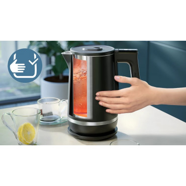Philips | Double-walled Kettle | HD9396/90 7000 series | Electric | 2200 W | 1.7 L | Metal | 360 rotational base | Black