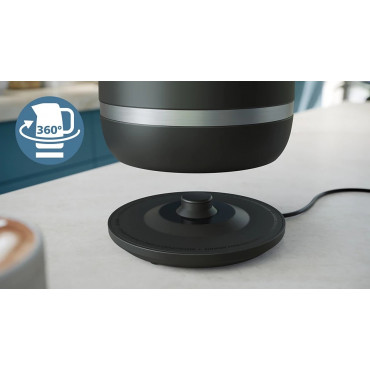 Philips | Double-walled Kettle | HD9396/90 7000 series | Electric | 2200 W | 1.7 L | Metal | 360 rotational base | Black