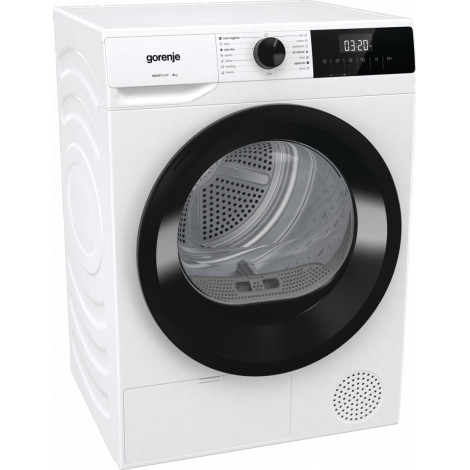 Gorenje Dryer Machine | DHNE82 | Energy efficiency class Class D | Front loading | 8 kg | LED | Depth 55 cm | White