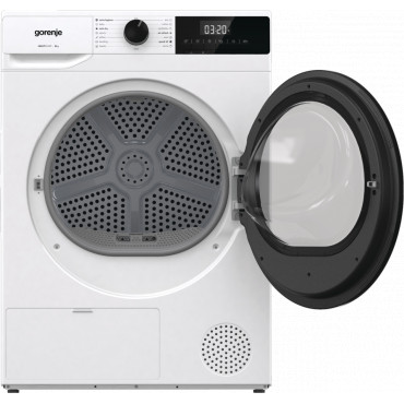 Gorenje Dryer Machine | DHNE82 | Energy efficiency class Class D | Front loading | 8 kg | LED | Depth 55 cm | White