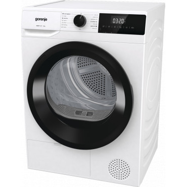 Gorenje Dryer Machine | DHNE82 | Energy efficiency class Class D | Front loading | 8 kg | LED | Depth 55 cm | White