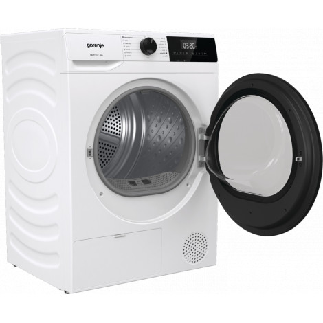 Gorenje Dryer Machine | DHNE82 | Energy efficiency class Class D | Front loading | 8 kg | LED | Depth 55 cm | White