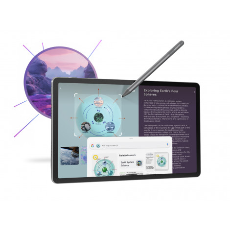 Lenovo Idea Tab 11 2.5K Mediatek Dimensity 6300/8GB/128GB/Android 15/Grey/2Y Warranty | Lenovo Tab (without power adapter) | Ide