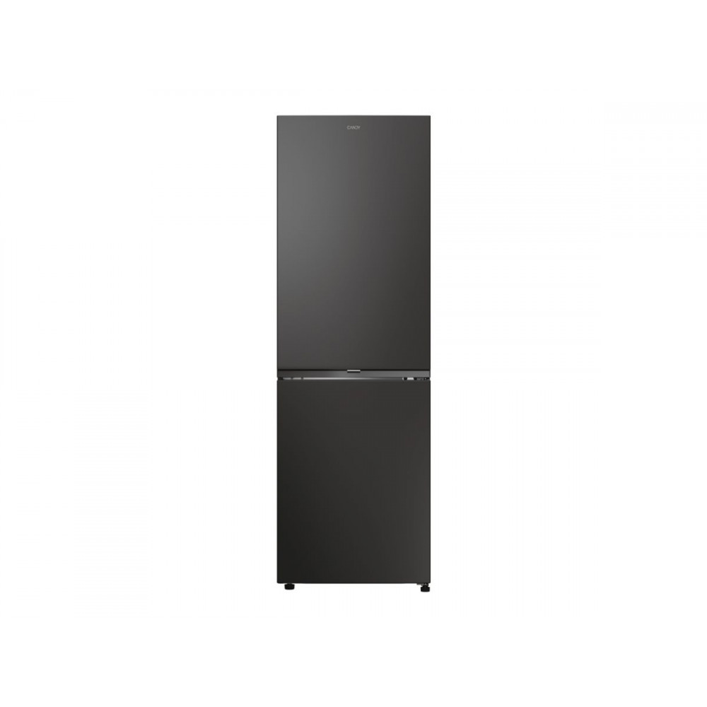 Candy ECN2CQTEB186 Refrigerator, E, Freestanding, Combi, Height 185cm, Fridge net 235 L, Freezer net 120 L, Black