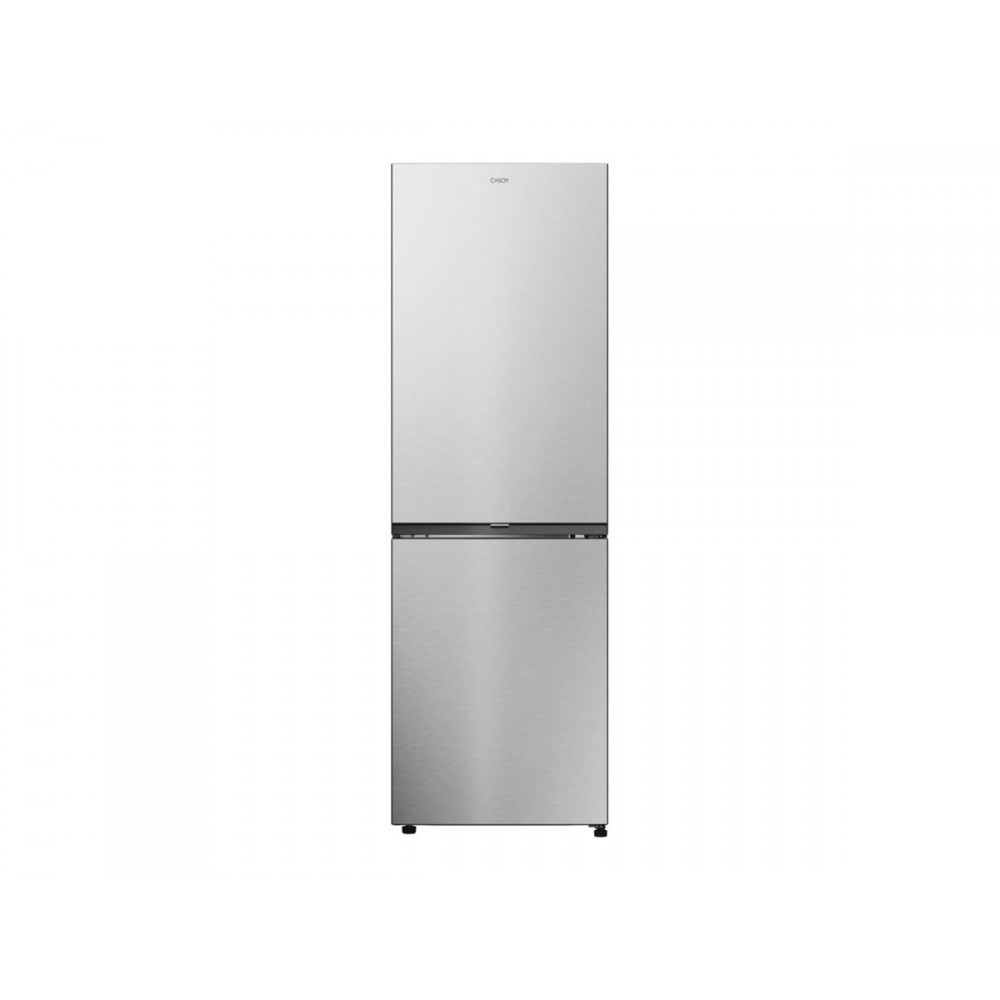 Candy ECN2CQTEX186 Refrigerator, E, Freestanding, Combi, Height 185cm, Fridge net 235 L, Freezer net 120 L, Inox | Candy