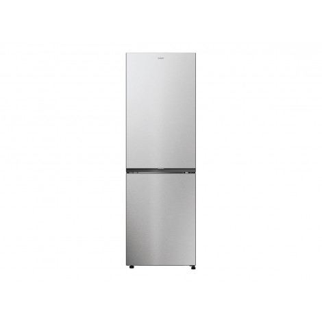 Candy ECN2CQTEX186 Refrigerator, E, Freestanding, Combi, Height 185cm, Fridge net 235 L, Freezer net 120 L, Inox | Candy