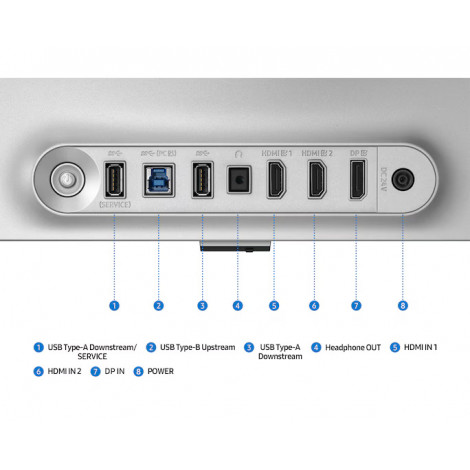 Samsung LS27FG810SUXEN 27" Gaming Monitor Odyssey 3D G8 G81SF 3840x2160/16:9/250cd/m2/0.03ms, HDMI, USB, DP | Samsung
