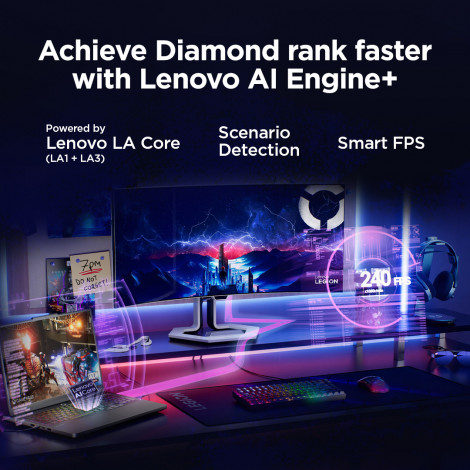 Lenovo Legion Pro 5 16IAX10 | Eclipse Black | 16 " | OLED | WQXGA | 2560 x 1600 pixels | Glossy | Intel Core Ultra 7 | 255HX | 3