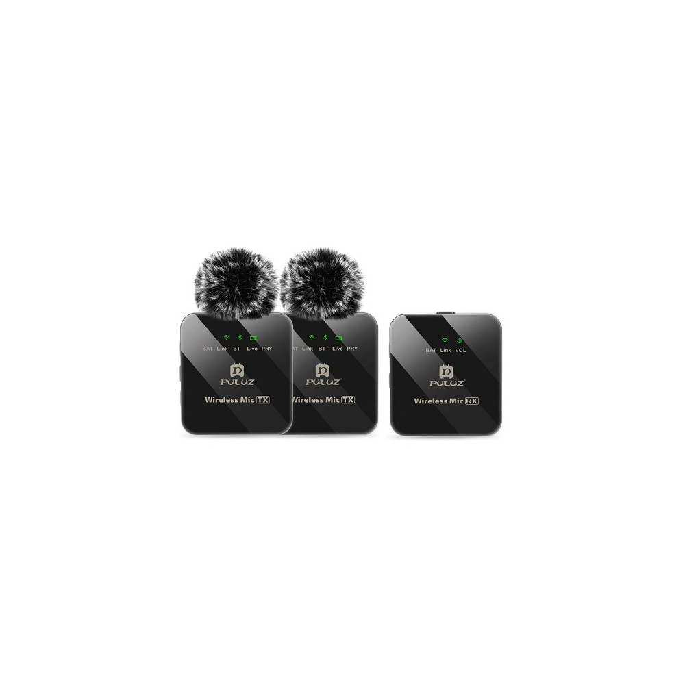 Bevielis skaitmeninis dvigubas mikrofonas, prisegamas, OTG USB Type-C, Lightning