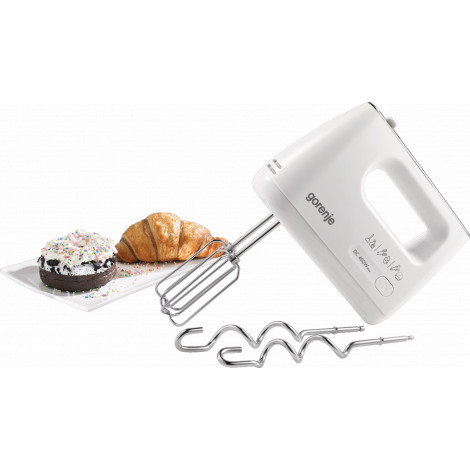 Gorenje | Hand Mixer | M460CDC | Hand Mixer | 460 W | Number of speeds 5 | Turbo mode | White