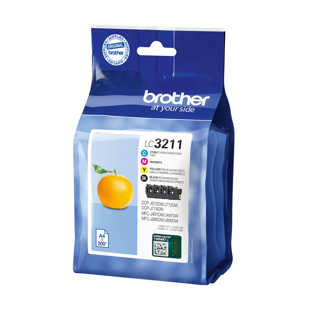 Brother LC3211VAL Cartridge Value Pack BK/C/M/Y | Brother