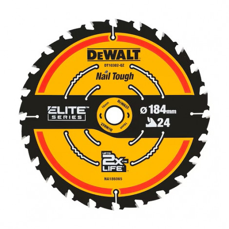 DT10302-QZ EXTREME 2nd Fix Circular Saw Blade 184mm 16mm Bore 24T
