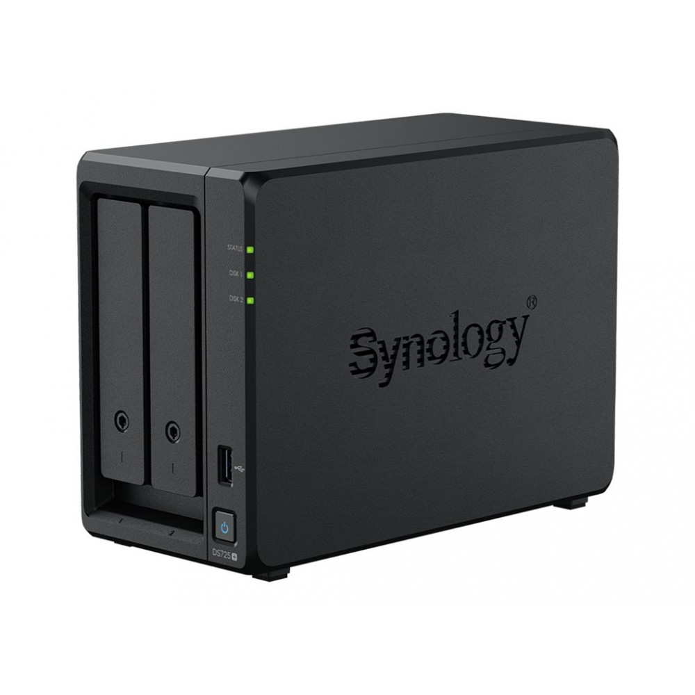 Synology DiskStation | DS725+ | AMD Ryzen | R1600 | 4 GB | DDR4 | Black